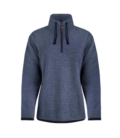 Womens/ladies odina zig zag fleece dark blue Weird Fish