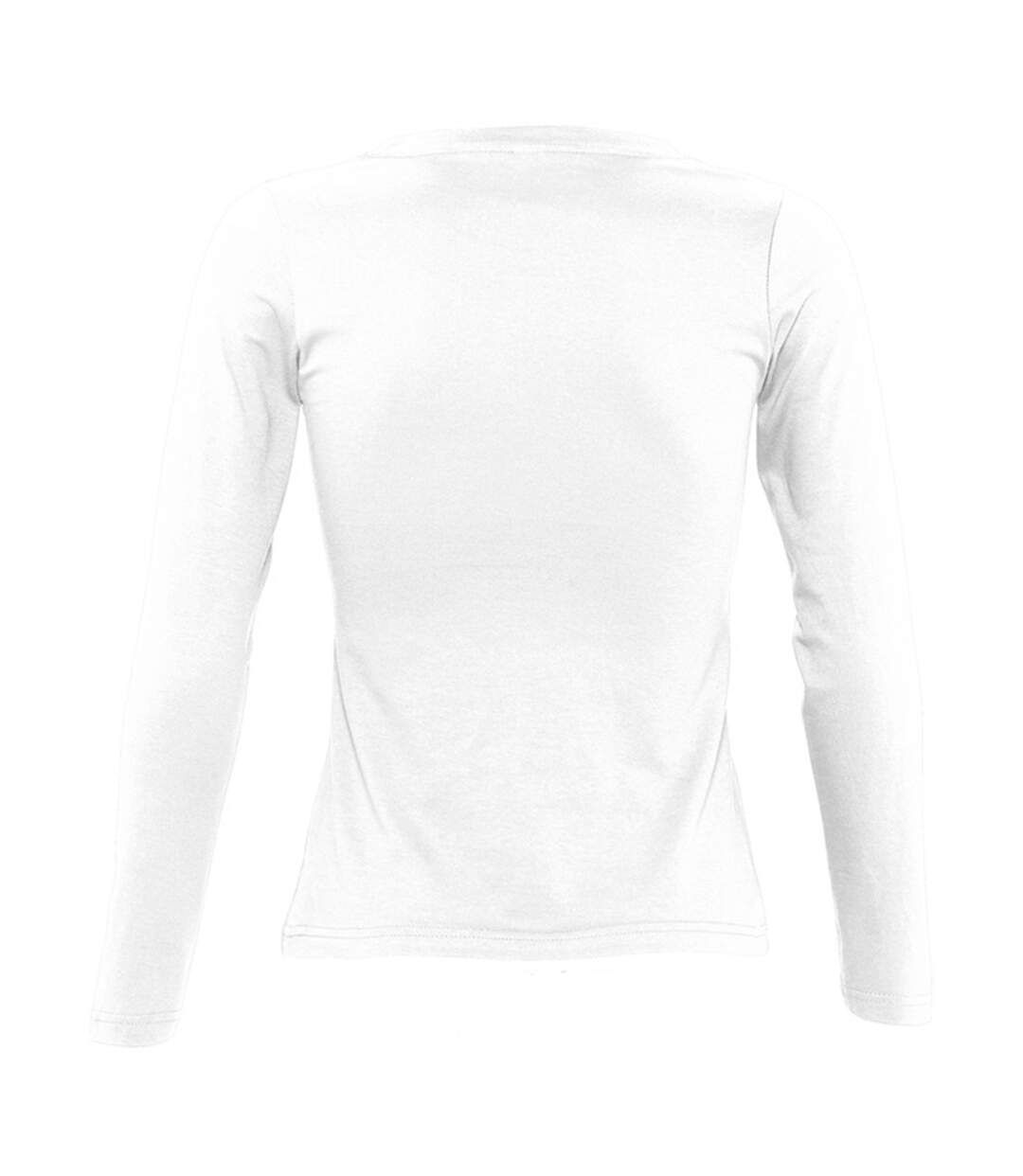 Majestic t-shirt à manches longues femme blanc SOLS-2