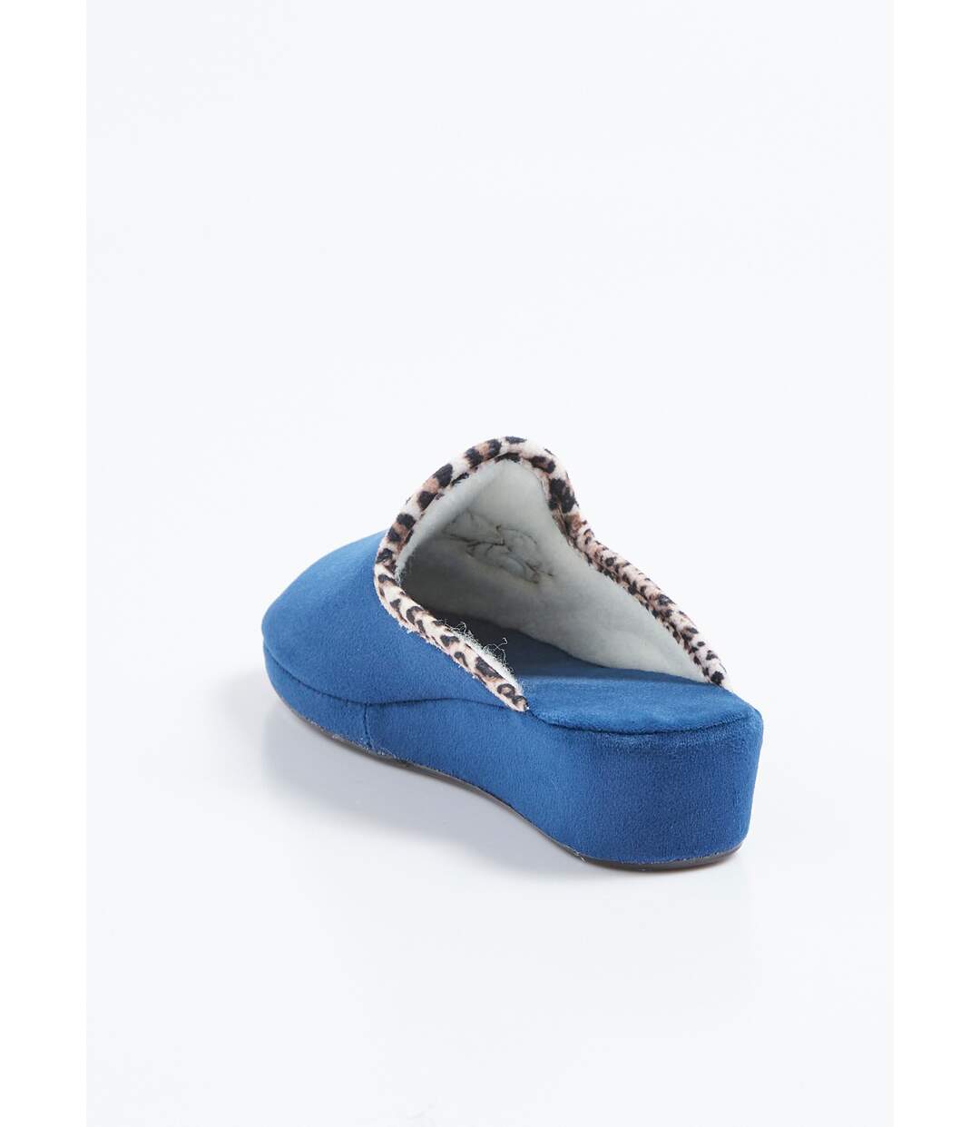 Chaussons mules largeur confort textile velouté-2