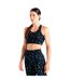 Womens/ladies Swift Ii Animal Print Sports Bra Moonlight Denim Dare 2B-1