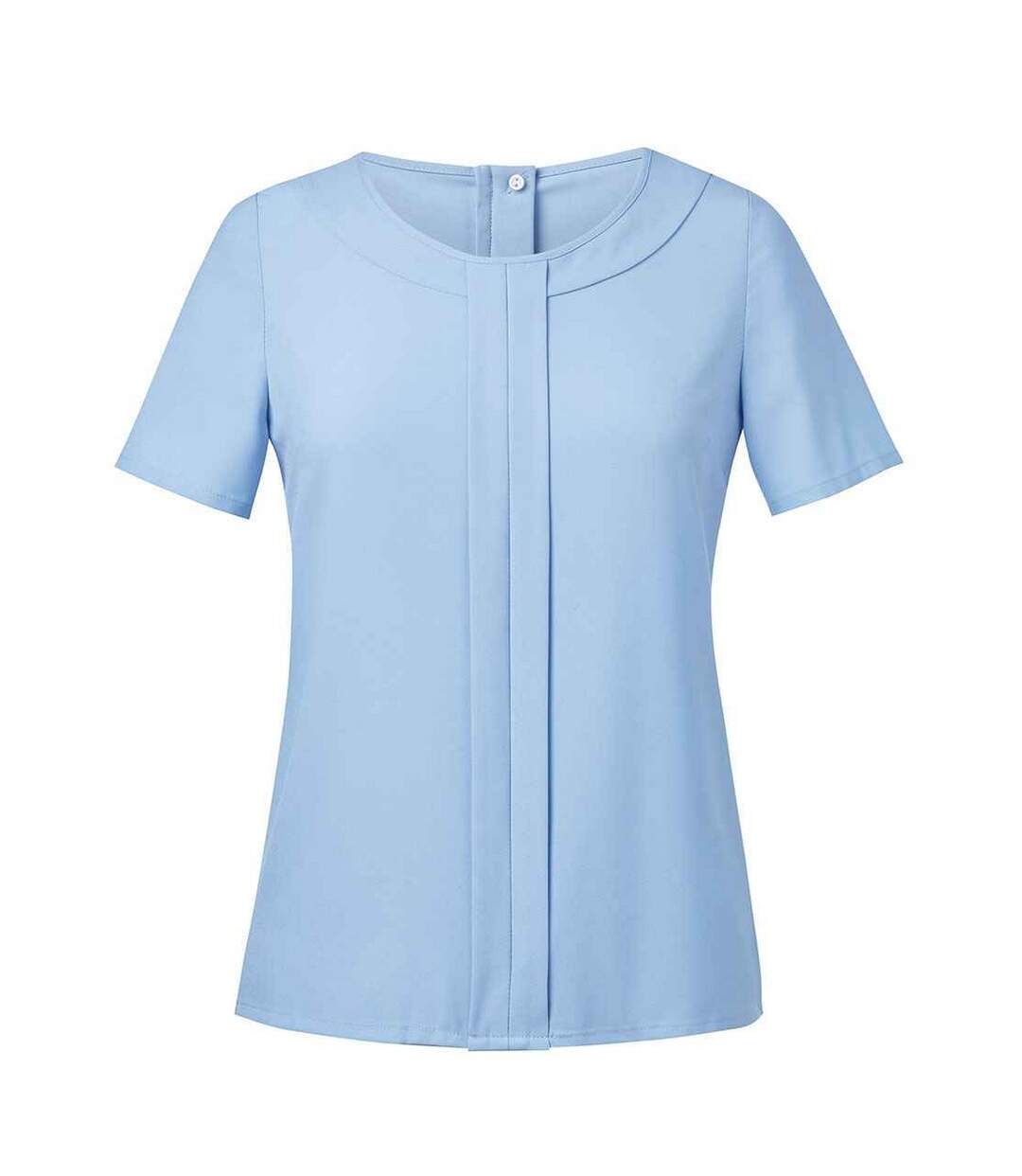 Womens/ladies verona short-sleeved top sky blue Brook Taverner