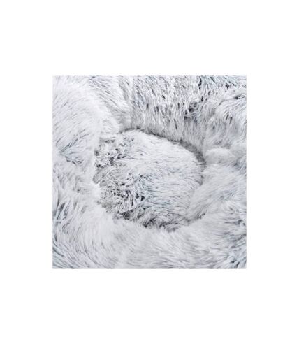 Coussin Rond pour Chien & Chat Fluffy 55cm Blanc Chiné