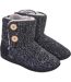 Chaussons Bottines Femme Noir Keanu-2