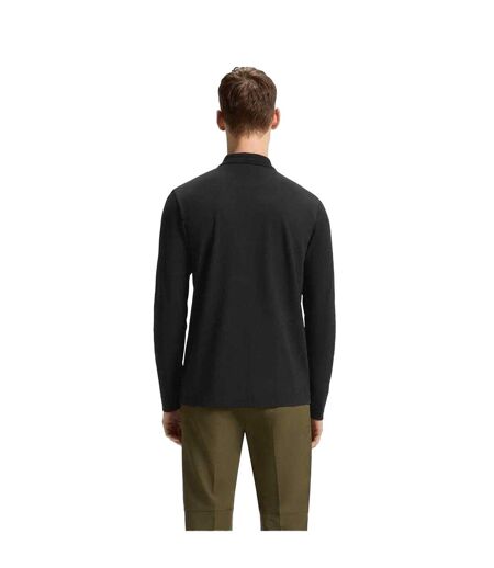 Polo Manches Longues Plisy Homme Noir Boss