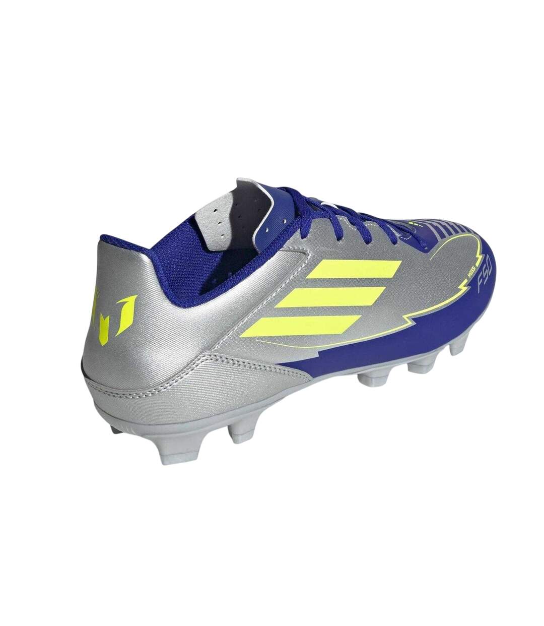 Mens F50 Club Regular Firm Ground Football Boots Silver Blue Adidas-2