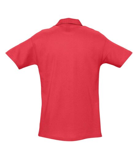 SOLS Mens Spring II Short Sleeve Heavyweight Polo Shirt (Red) - UTPC320