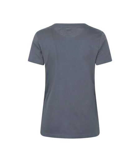 Womens/ladies Oban Chest Print Relaxed Fit T-shirt Dark Blue Mountain Warehouse