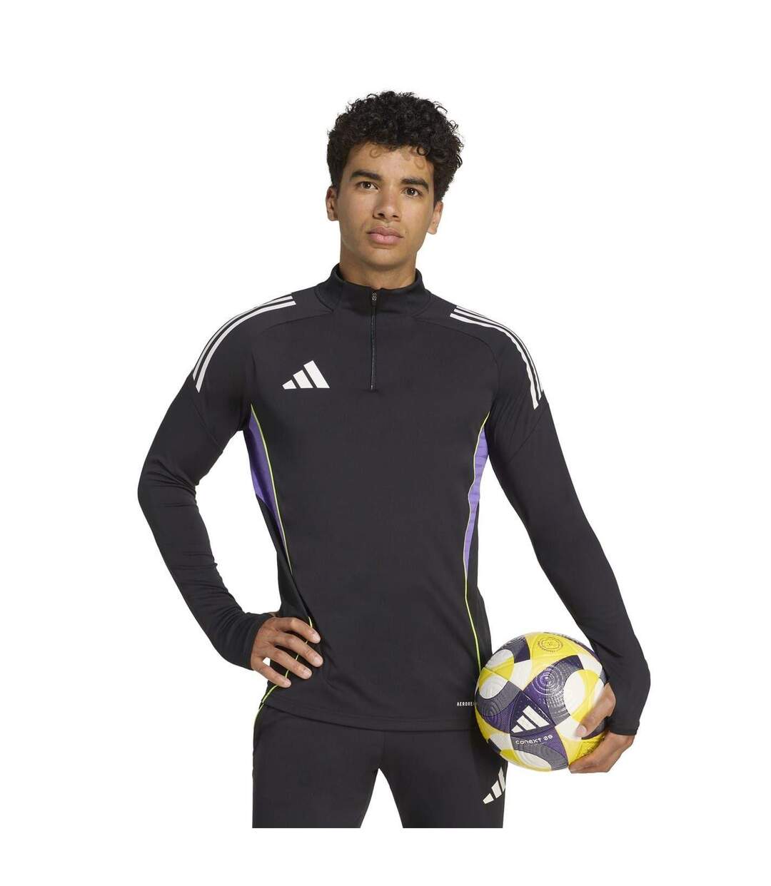 Haut De Survêtement Motif/style Logo Tiro Competition Homme Noir Violet Adidas-1