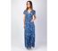 Robe longue cintrée  en viscose  MARBELLA imprimé floral Coton Du Monde-2