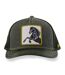Casquette trucker avec filet avec écusson animal Black Stallion Hatfield-1