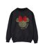Disney Sweat-shirt de Noël Minnie Mouse léopard Femme/Ladies (Noir) - UTBI29364-1
