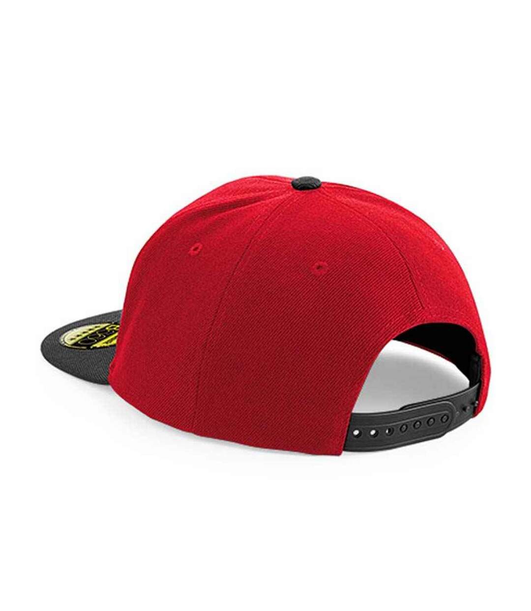 Casquette ajustable original rouge classique / noir Beechfield-2