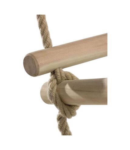 Échelle de corde en bois et chanvre 3 côtés