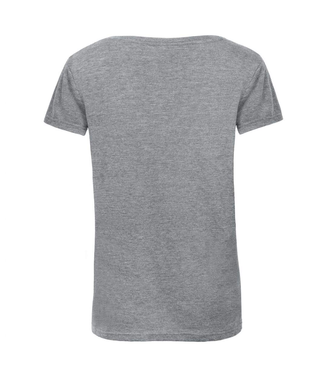 T-shirt femme gris clair chiné B&C