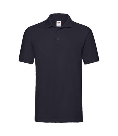 Mens Premium Pique Polo Shirt Deep Navy Fruit Of The Loom
