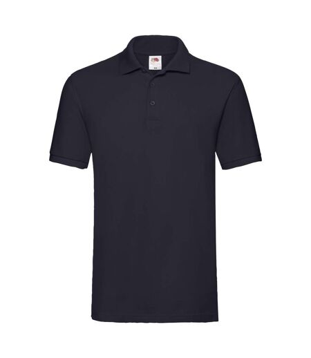 Mens Premium Pique Polo Shirt Deep Navy Fruit Of The Loom