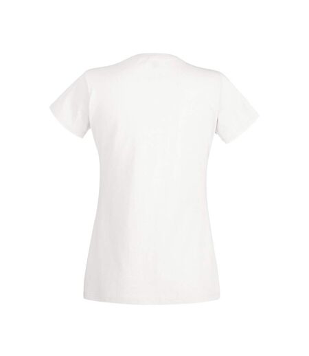 T-shirt valueweight femme blanc Fruit of the Loom