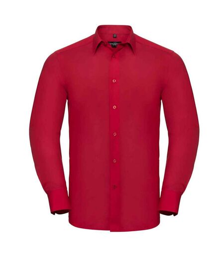 Chemise homme rouge classique Russell Collection Russell Collection