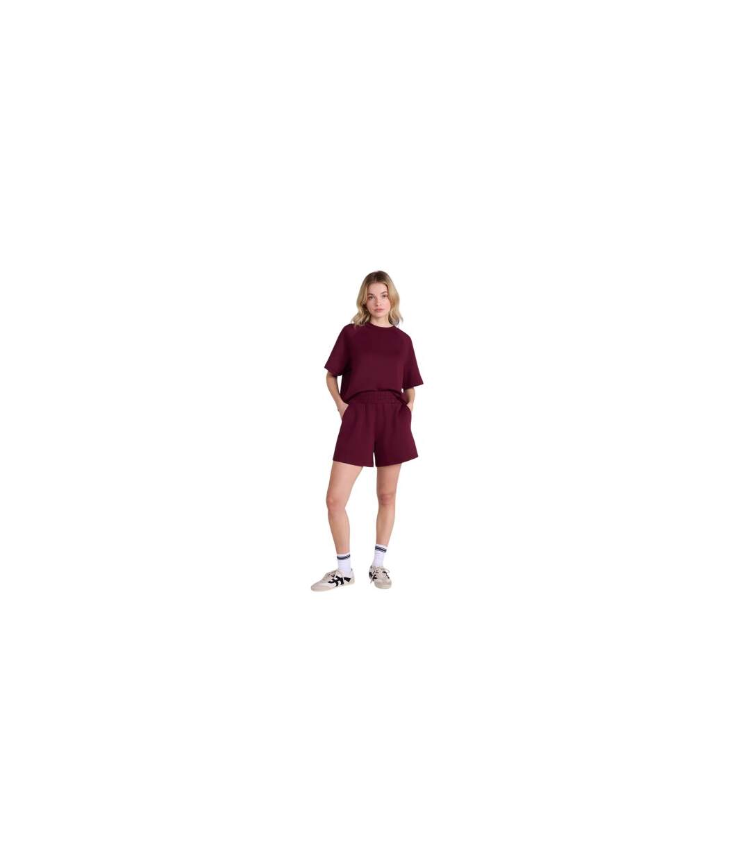 Short Voyage Cora Femme Bordeaux Animal-2