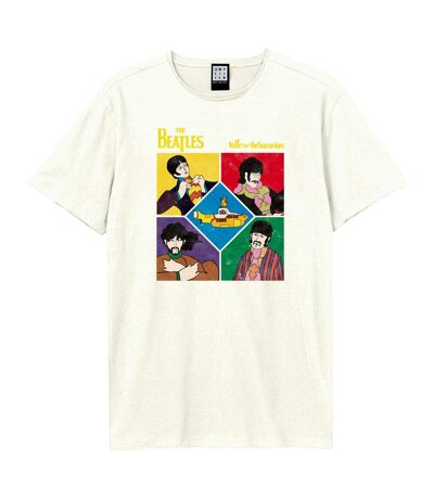 T-shirt yellow submarine shapes adulte vieux blanc Amplified