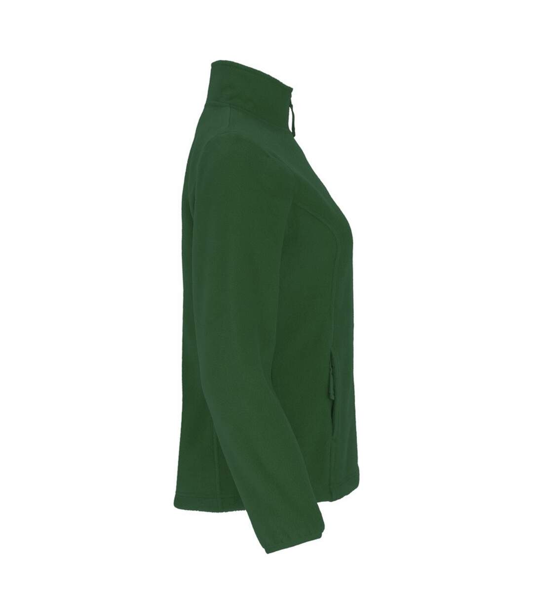 Womens/ladies artic full zip fleece jacket pine green Roly