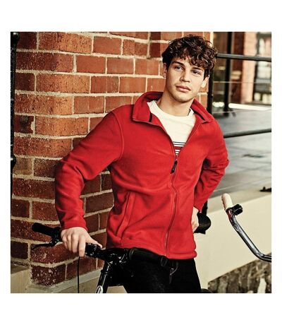 Regatta Mens Plain Micro Fleece Full Zip Jacket (Layer Lite) (Classic Red) - UTBC2042