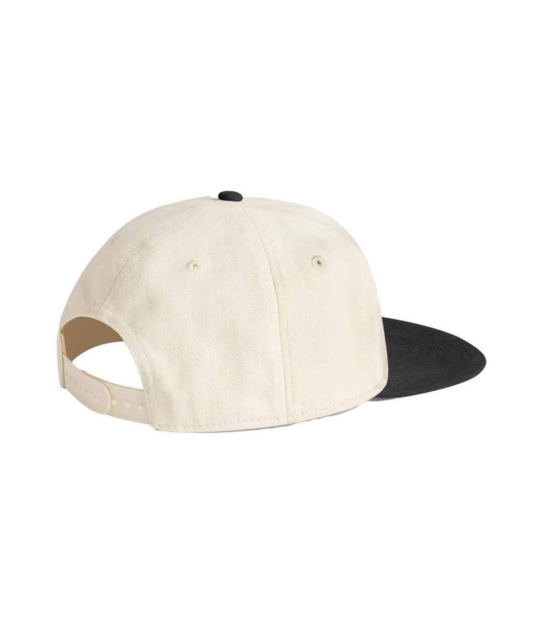 Casquette De Baseball Motif/style Contrasté Naturel Noir Beechfield-2