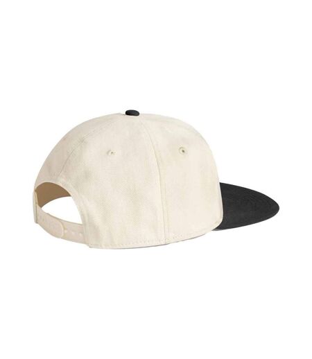 Casquette De Baseball Motif/style Contrasté Naturel Noir Beechfield