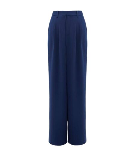 Pantalon De Costume Motif/style Plissé Harry Femme Bleu Nuit French Connection