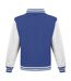 Blouson d´université adulte bleu roi / blanc Awdis-2