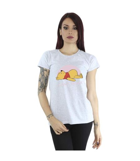Disney T-shirt en coton relax Winnie The Pooh Femme/Ladies (Gris sportif) - UTBI44878