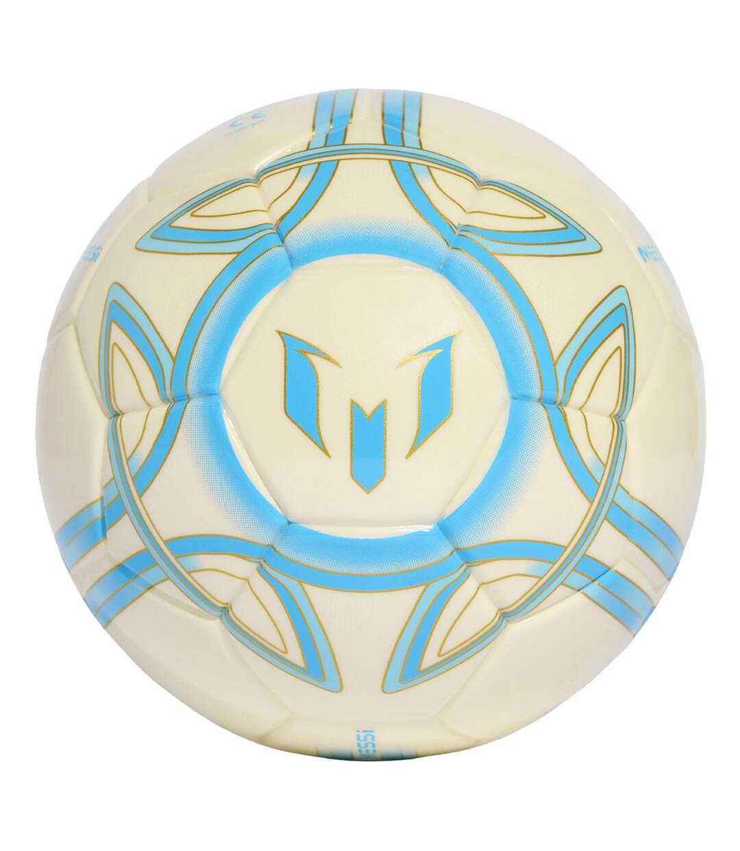 Mini Ballon De Foot Messi Taille 1 Beige Bleu Clair Adidas-2