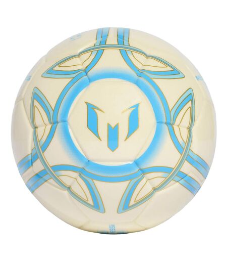 Mini Ballon De Foot Messi Taille 1 Beige Bleu Clair Adidas