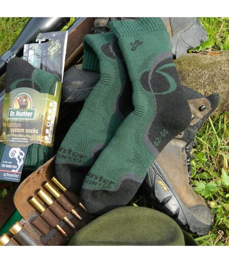 2 Pack Mens 100% Cotton Hiking Boot Socks