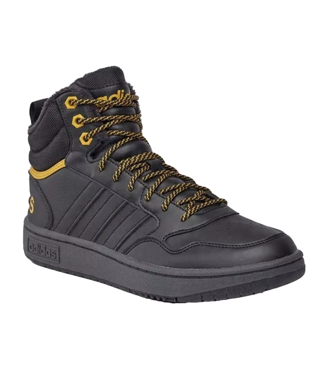 Chaussures De Basket Hiver Hoops 3.0 Homme Noir Adidas-1