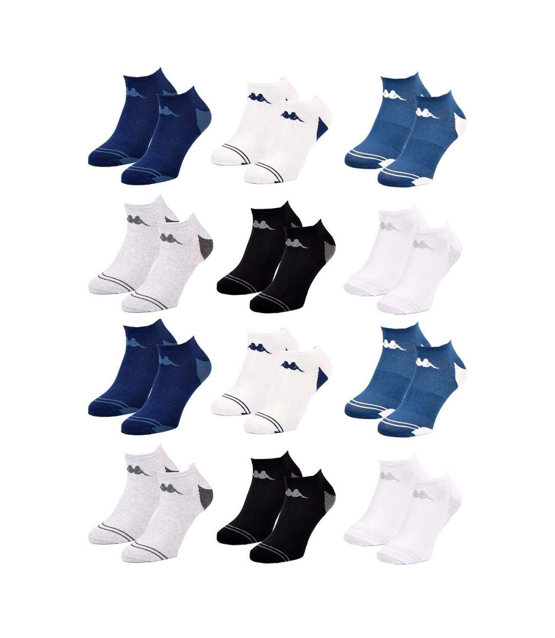 Chaussettes KAPPA SNEAKER - Pack de 12 pcs 5347-2