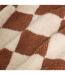 Tapis Damier en Laine Homy 160x230cm Marron-4