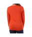 T-shirt orange à rayures femme pieces tamara-2