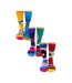6 Pack Mens Stress Heads Novelty Odd Socks in Gift Box-1