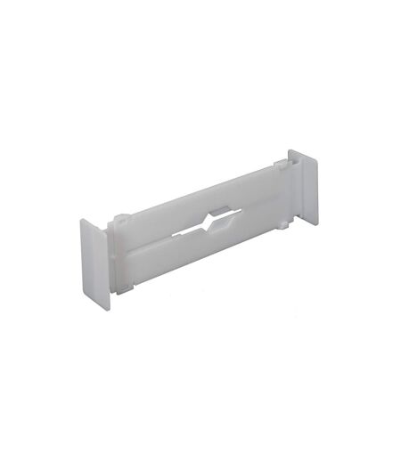 Lot de 2 Séparateurs de Tiroir Extensible 32cm Blanc