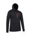 Mens solo recycled slim hoodie black Mountain Warehouse