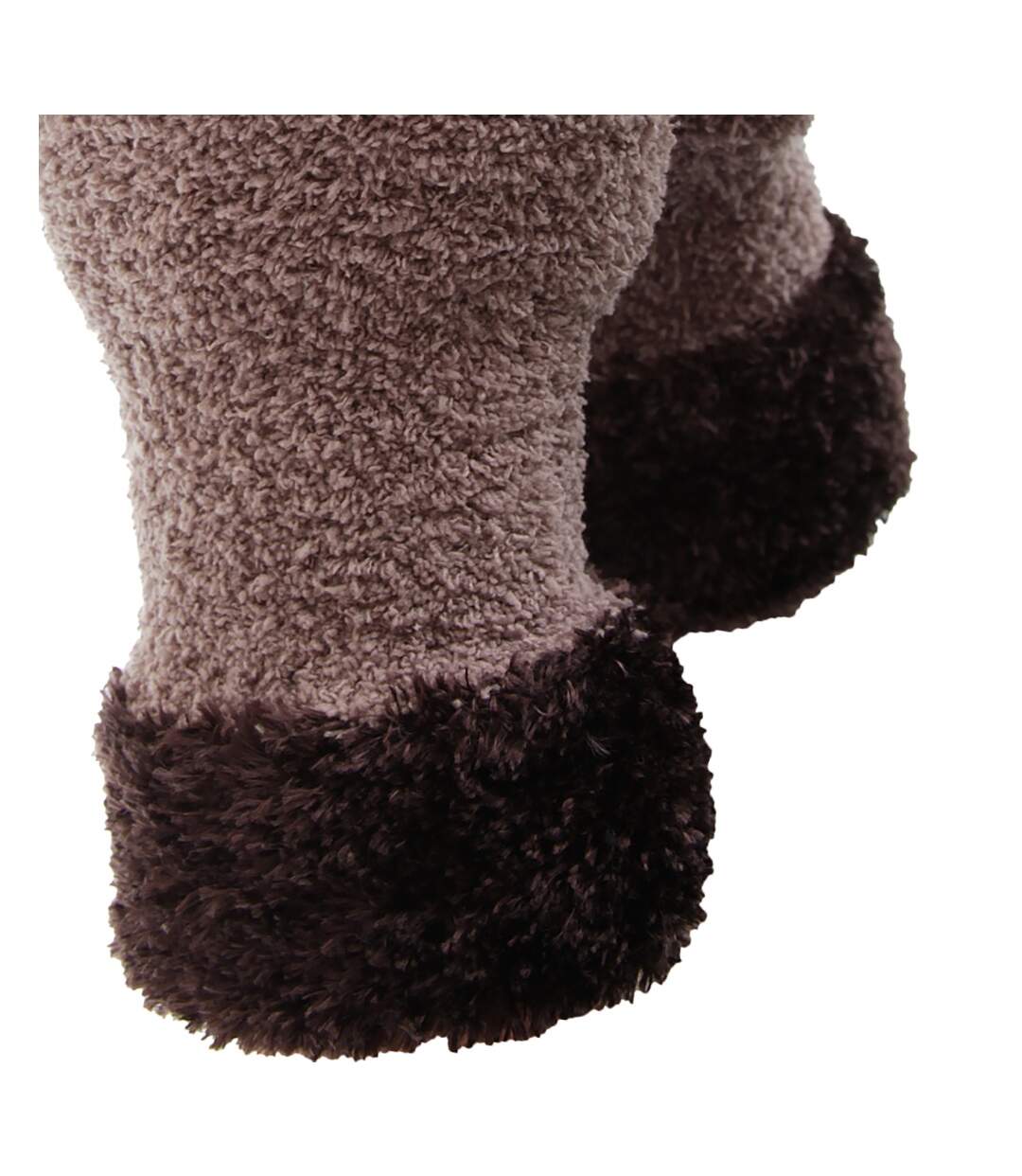FLOSO Ladies/Womens Fluffy Extra Soft Winter Gloves with Patterned Cuff (Latte/Brown)
