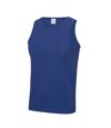 Just Cool Mens Sports Gym Plain Tank/Vest Top (Royal Blue)