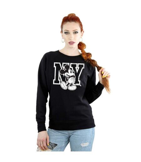 Disney - Sweat MICKEY MOUSE NY KICKING - Femme (Noir) - UTBI8748