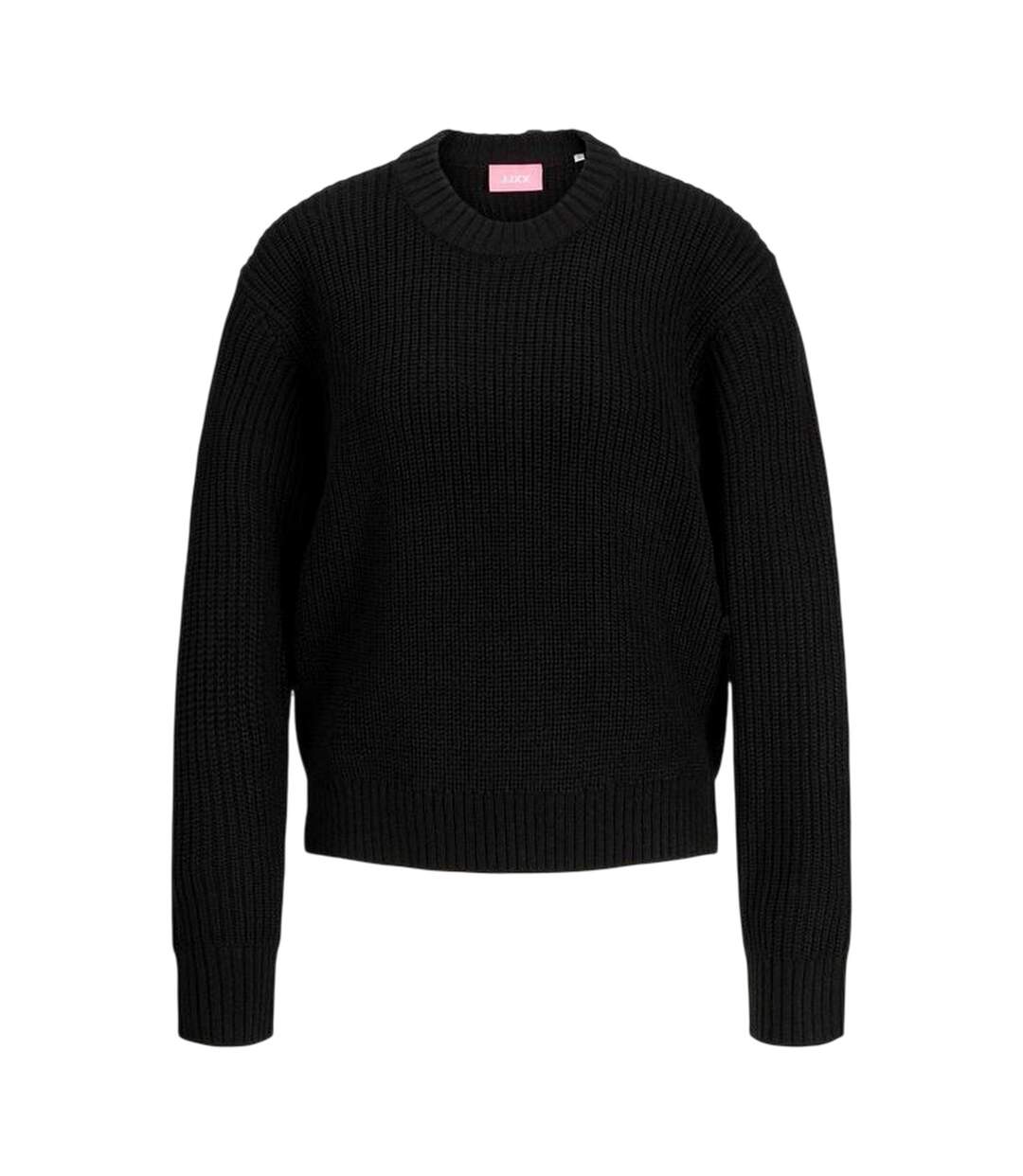 Pull Manches Raglan Motif/style Tricoté Femme Noir JJXX-1