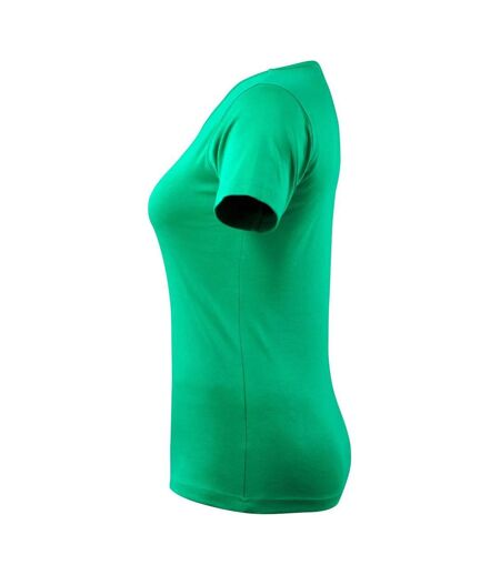 Womens/ladies Crossover Nice T-shirt Grass Green Mascot