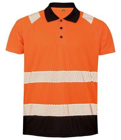 Polo haute visibilité sécurité ECORESPONSABLE - R501X - orange