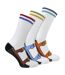 3 Pairs Mens Socks and Sandals Pattern Novelty Casual Socks | Funny Gift Idea-3