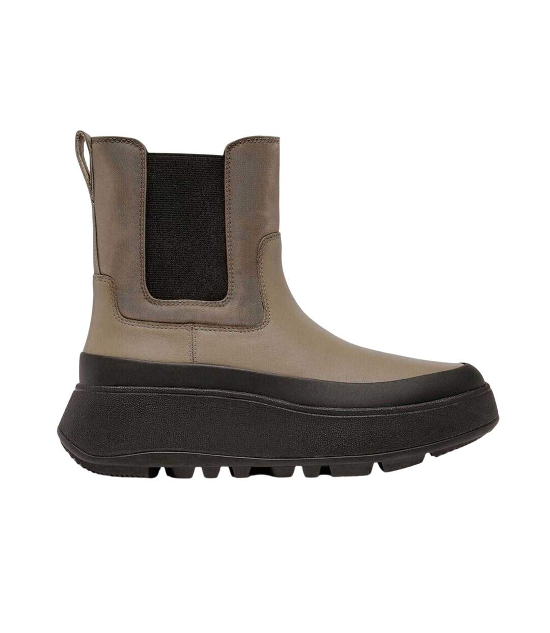 Womens/ladies Water Resistant Flatform Chelsea Boots Grey FitFlop-1
