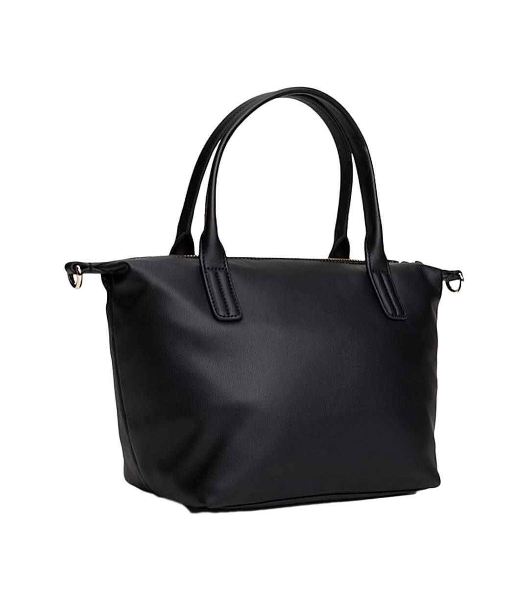 Sac à main noir femme tommy hilfiger popette aw0aw17708-2